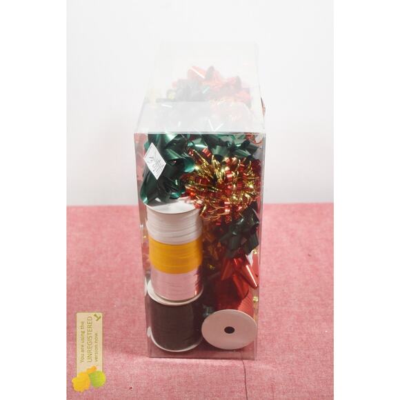 Wondershop 33ct Christmas Bow & Ribbon Kit Green/Gold/Red - Picture 4 of 6